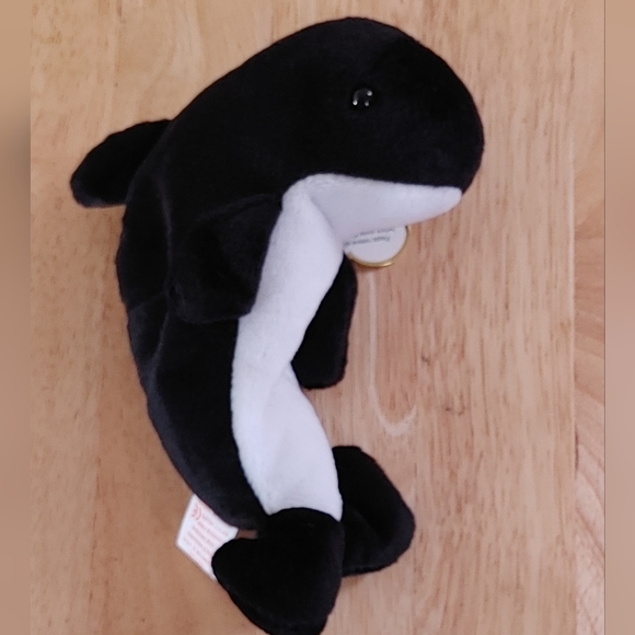 Ty Beanie Baby Waves the Killer Whale - Picture 2 of 5